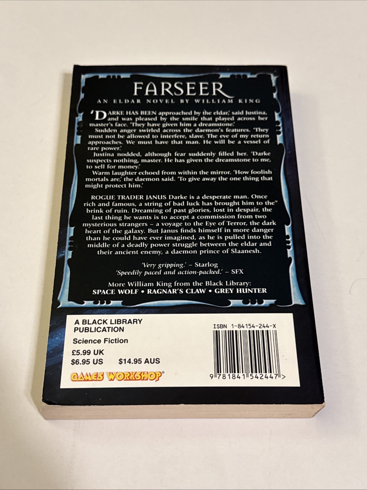 Farseer (Warhammer 40,000) by William King Jan-2002 Paperback