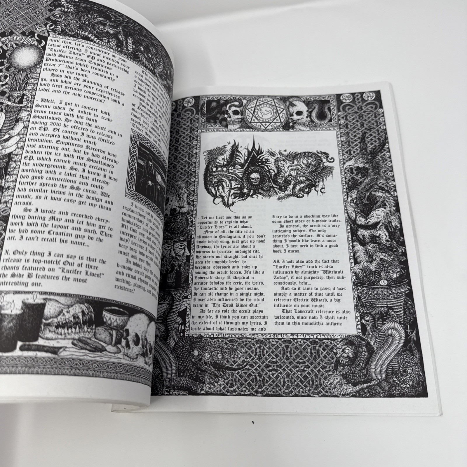 VATRA I SUMPOR Black War Death Metal Occult Satanic Art Zine Book Proclamation