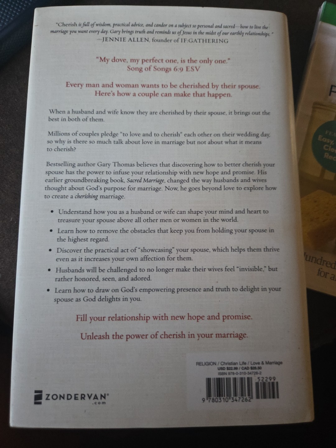 Cherish: The One Word That Changes Everything for Your Marriage by Thomas, Gary
