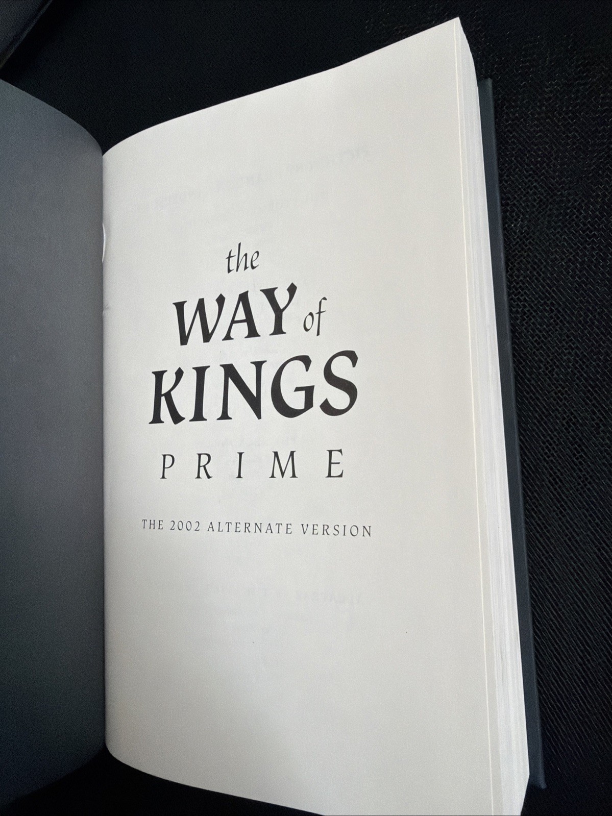 The Way of Kings Prime by Brandon Sanderson Leatherbound 2a