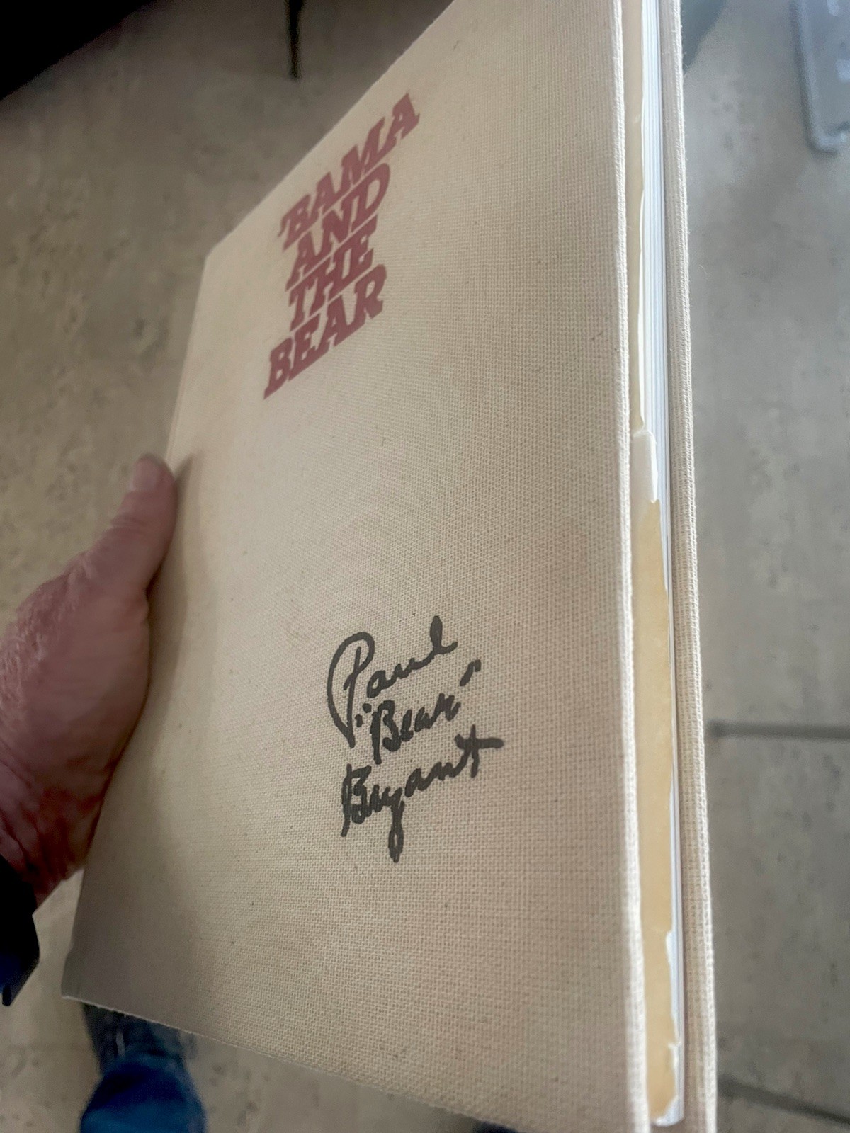 ‘BAMA AND THE BEAR hardback book numbered #1050