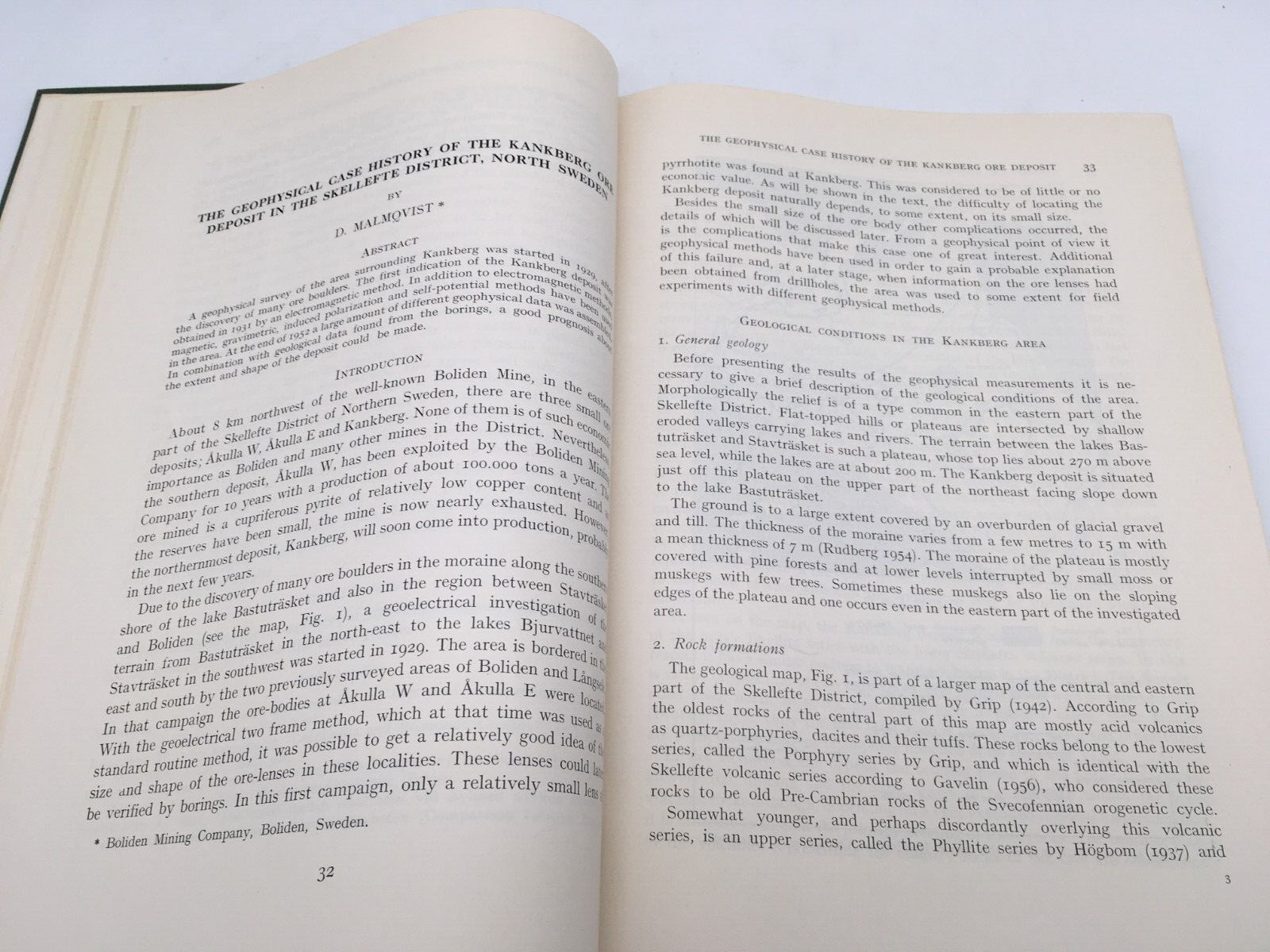 GEOPHYSICAL SURVEYS IN MINING, HYDROLOGICAL & ENGINEERING PROJECTS VINTAGE BOOK