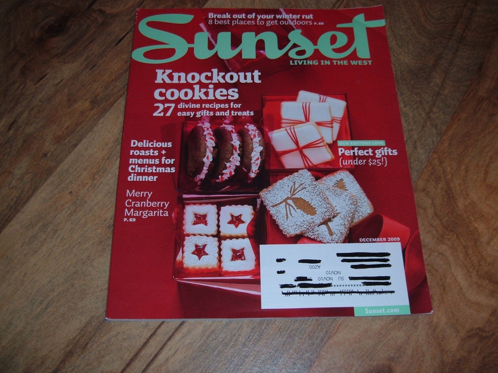 Sunset magazine, December 2009-Knockout Cookies-27 Divine Recipes For Easy G…
