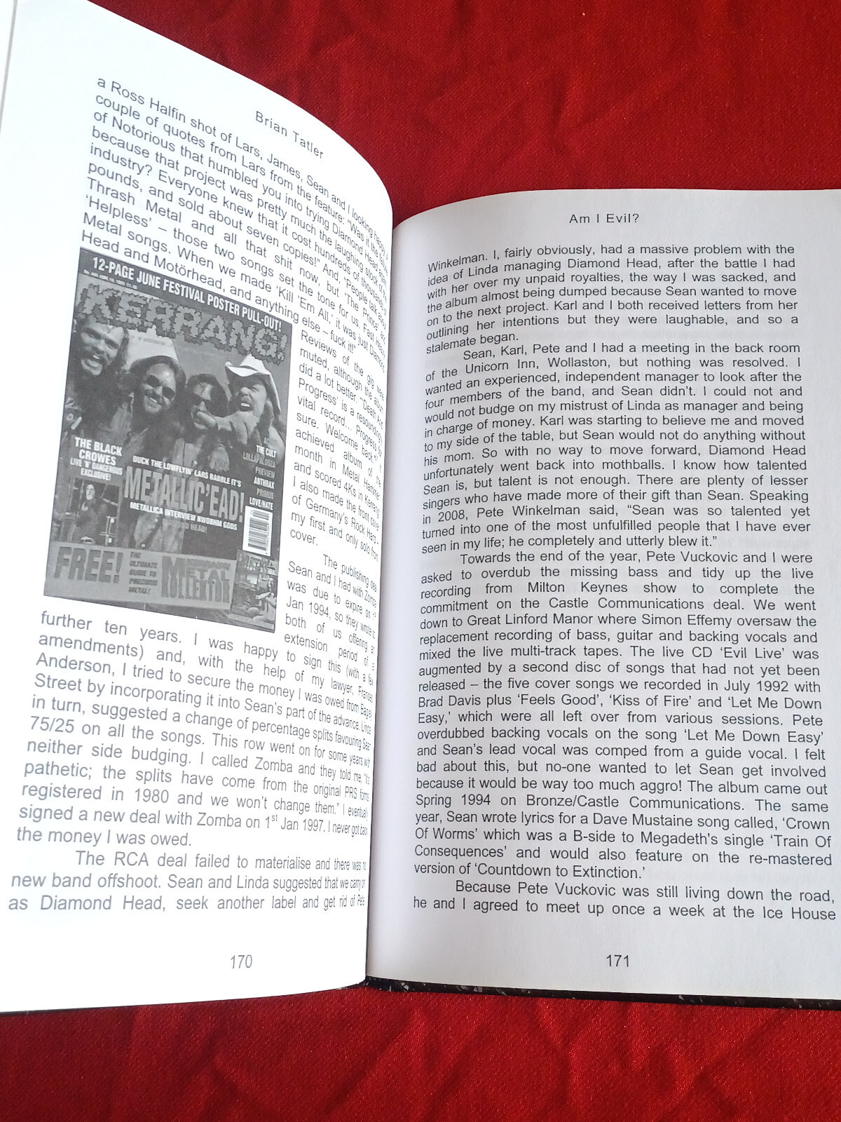 Brian Tatler (Diamond Head) – Am I Evil? – First Edition Book (252 Pages)
