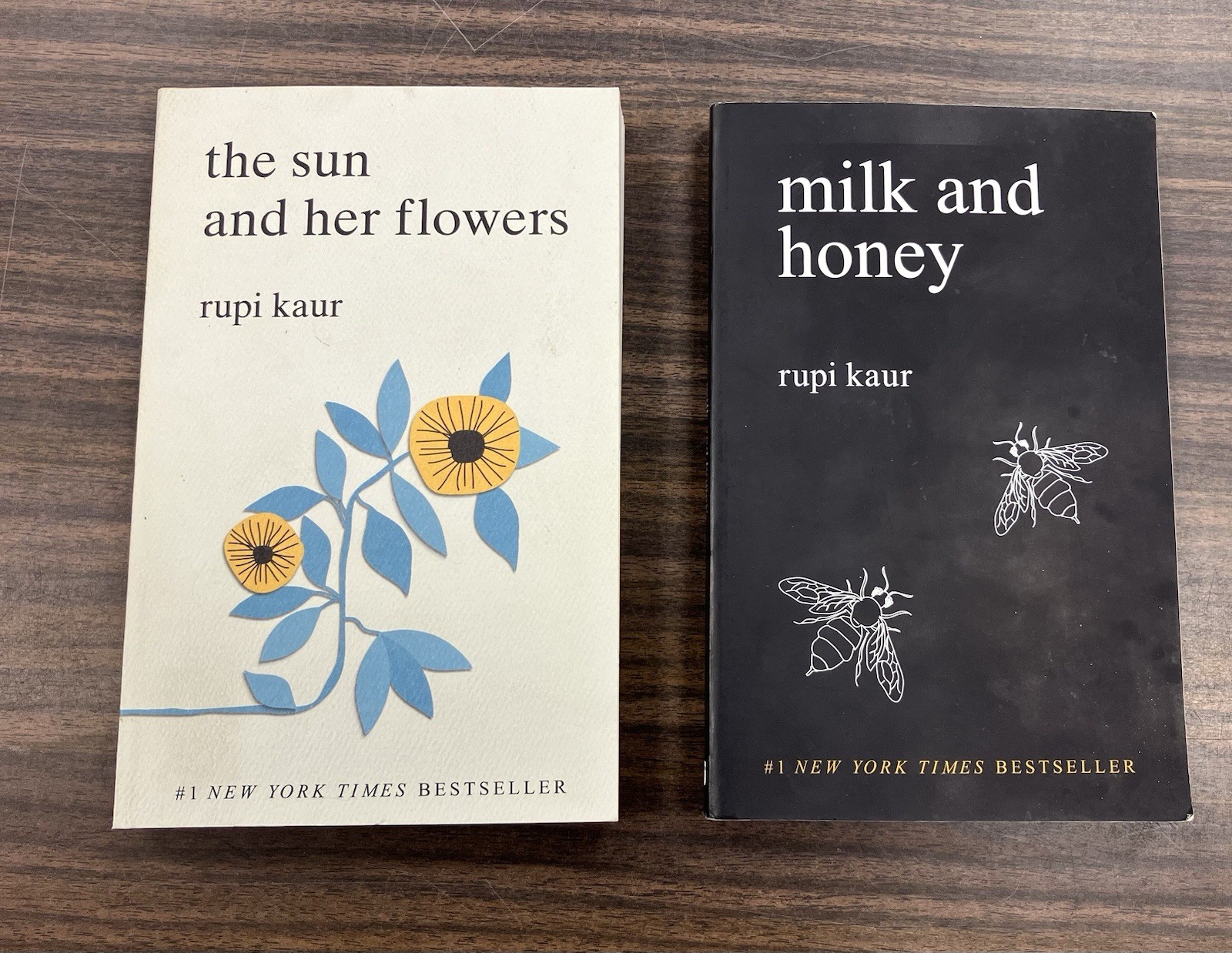 Rupi Kaur Collection 2 Book Set Lot Milk & Honey, The Sun and Her Flowers