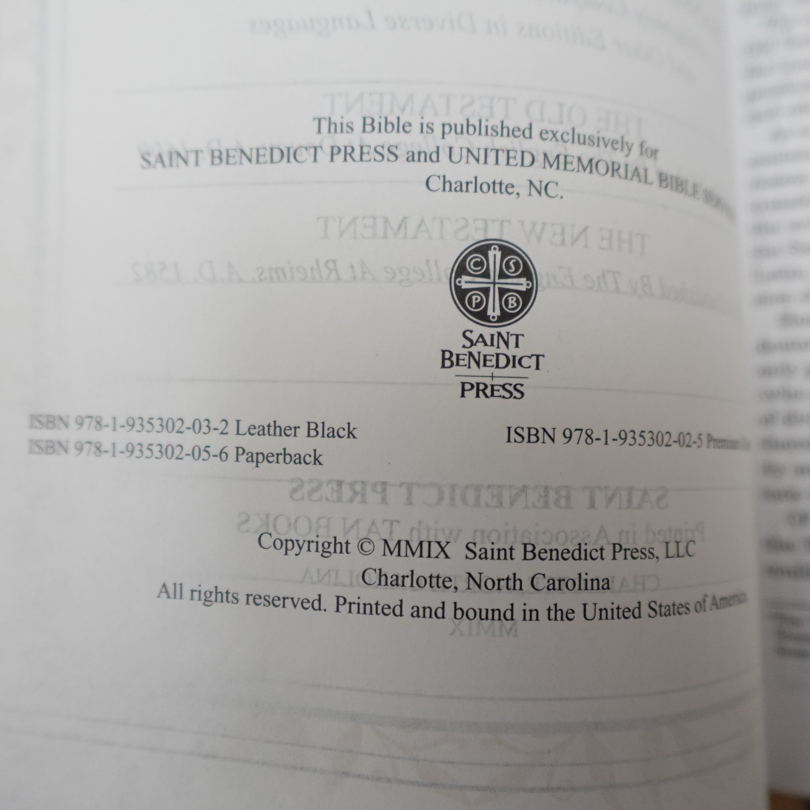 Douay Rheims Bible Burgundy Premium UltraSoft Catholic Bible St Benedict Press