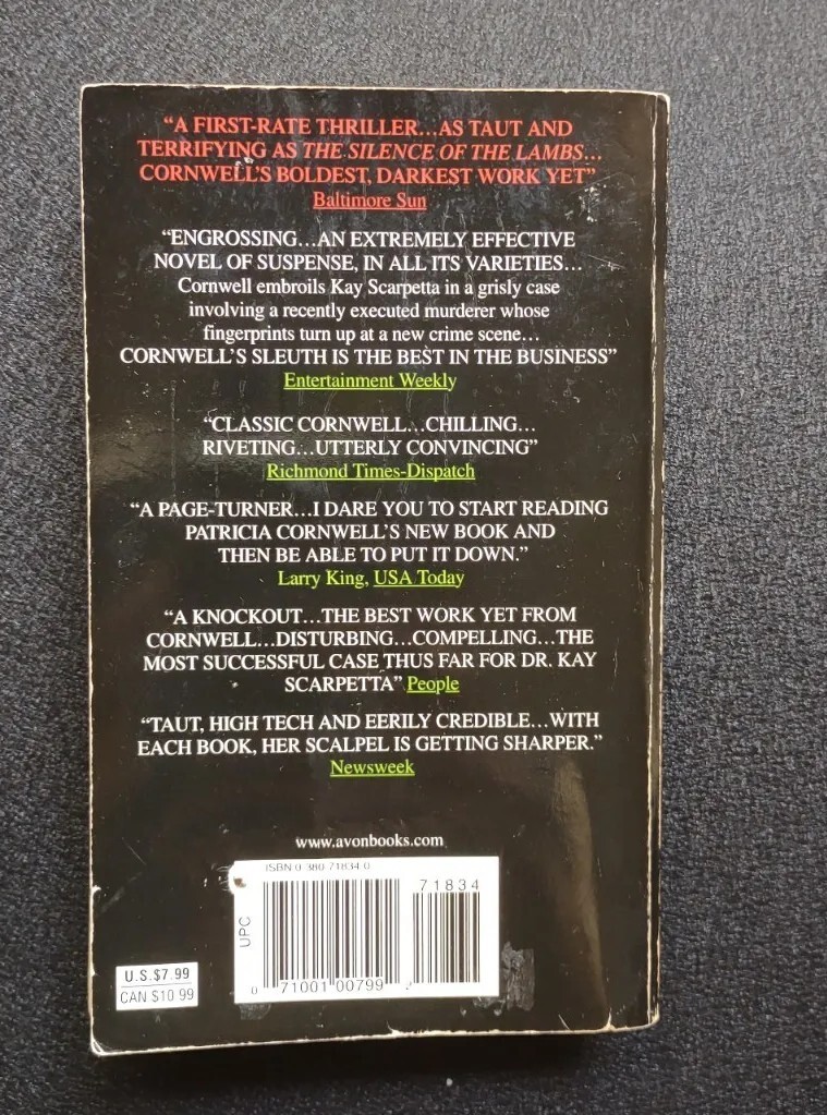 Kay Scarpetta Ser.: Cruel and Unusual by Patricia Cornwell (1994, Mass Market)