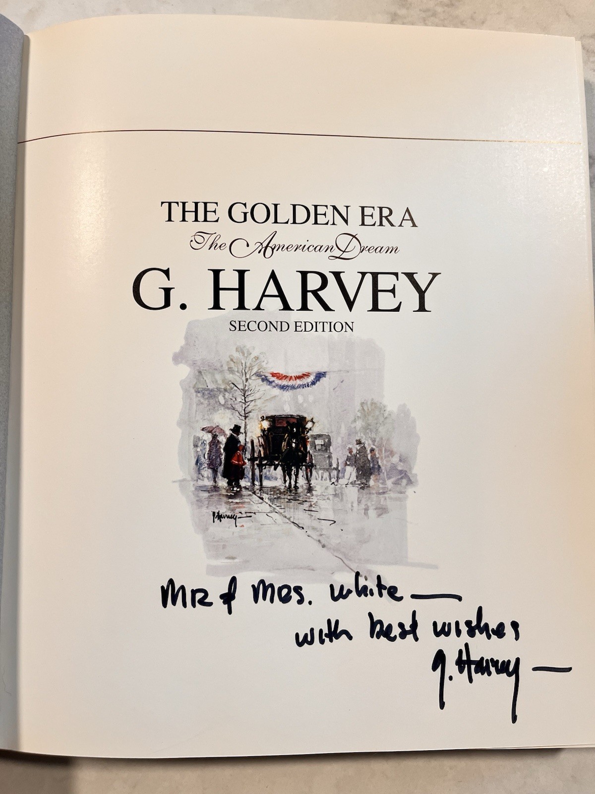 G. HARVEY “THE GOLDEN ERA-THE AMERICAN DREAM” (1992) Coffee Table Book, +++++