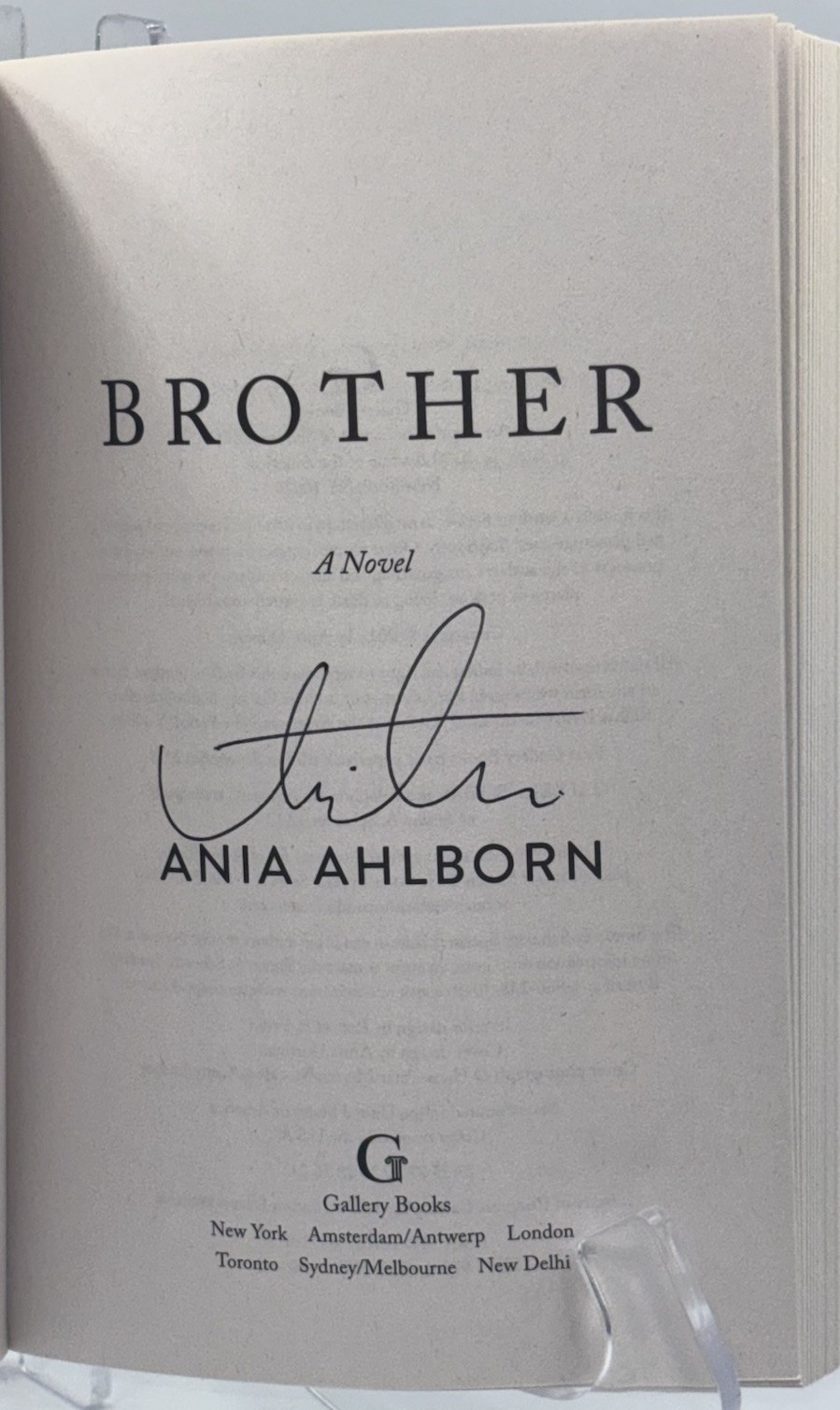ANIA AHLBORN BROTHER SIGNED AUTOGRAPHED PAPERBACK BOOK HORROR #2