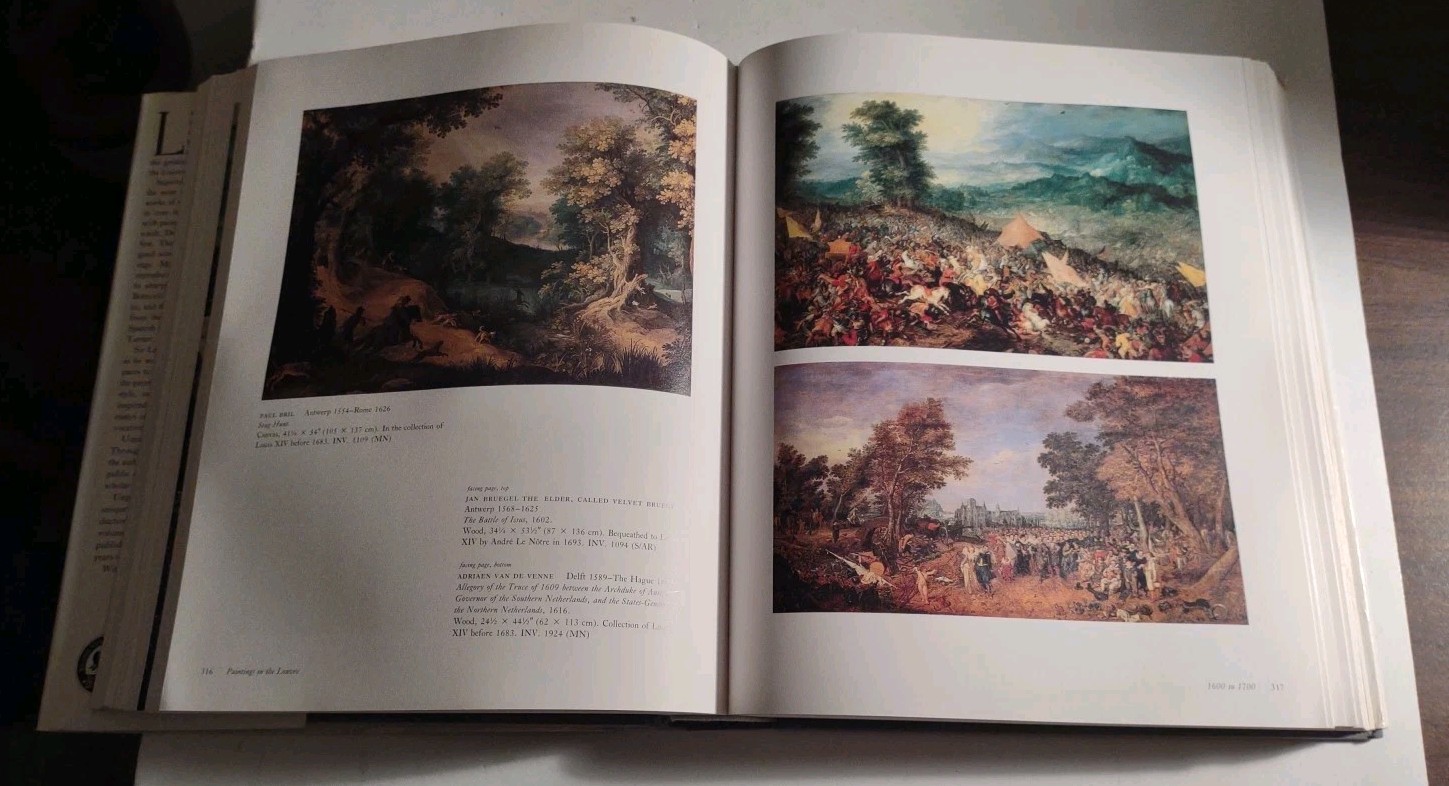 Paintings in the Louvre Hardcover Book By Lawrence Gowing Stewart Tabori & Chang