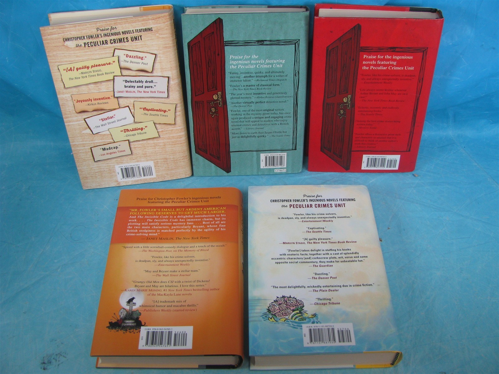LOT OF 5 CHRISTOPHER FOWLER – STRANGE TIDE BLEEDING HEART BURNING MAN