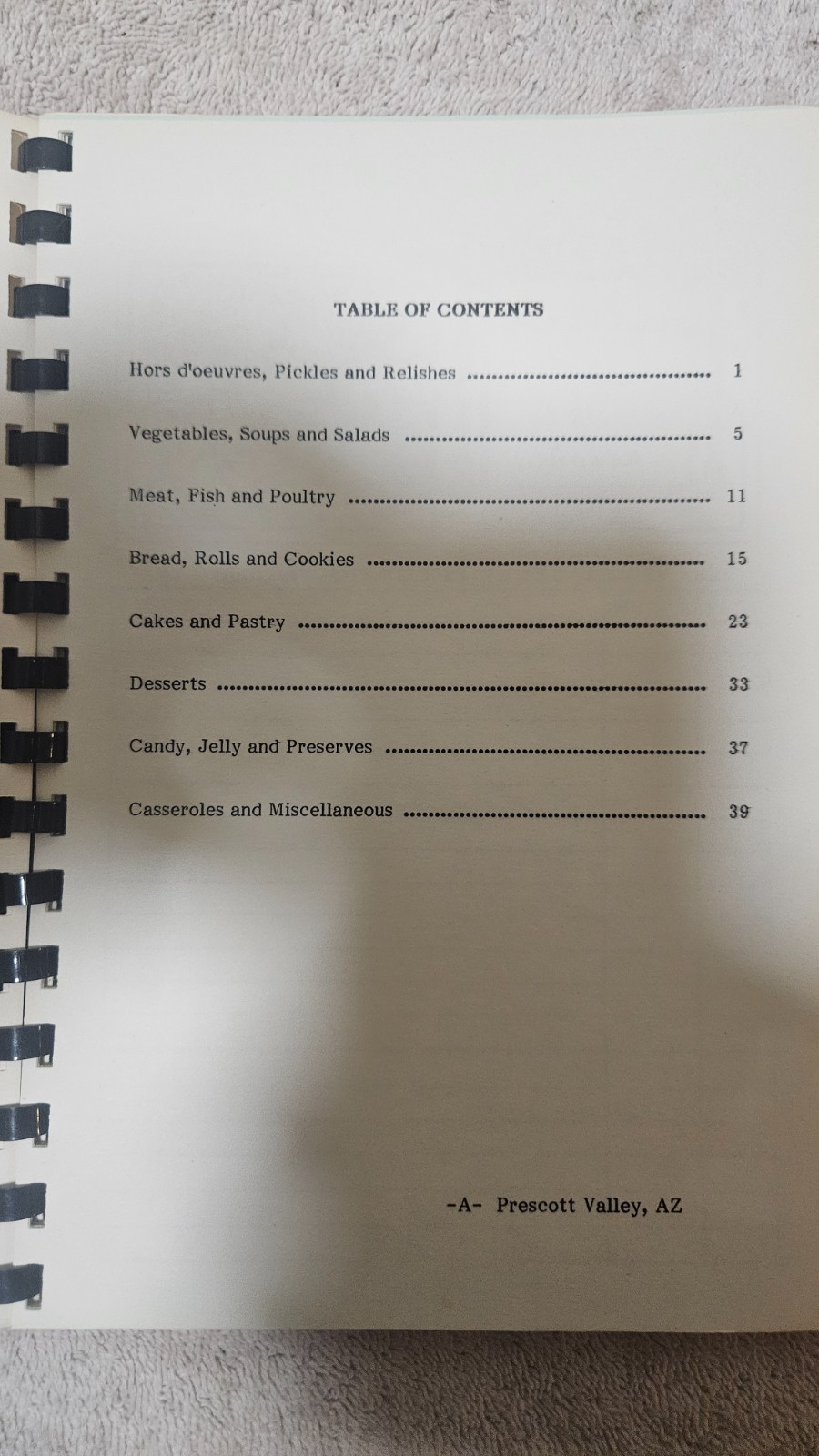 ‡ 🧑‍🍳 Cherished Recipes by Trinity Lutheran Church (Prescott Valley, AZ) • VTG