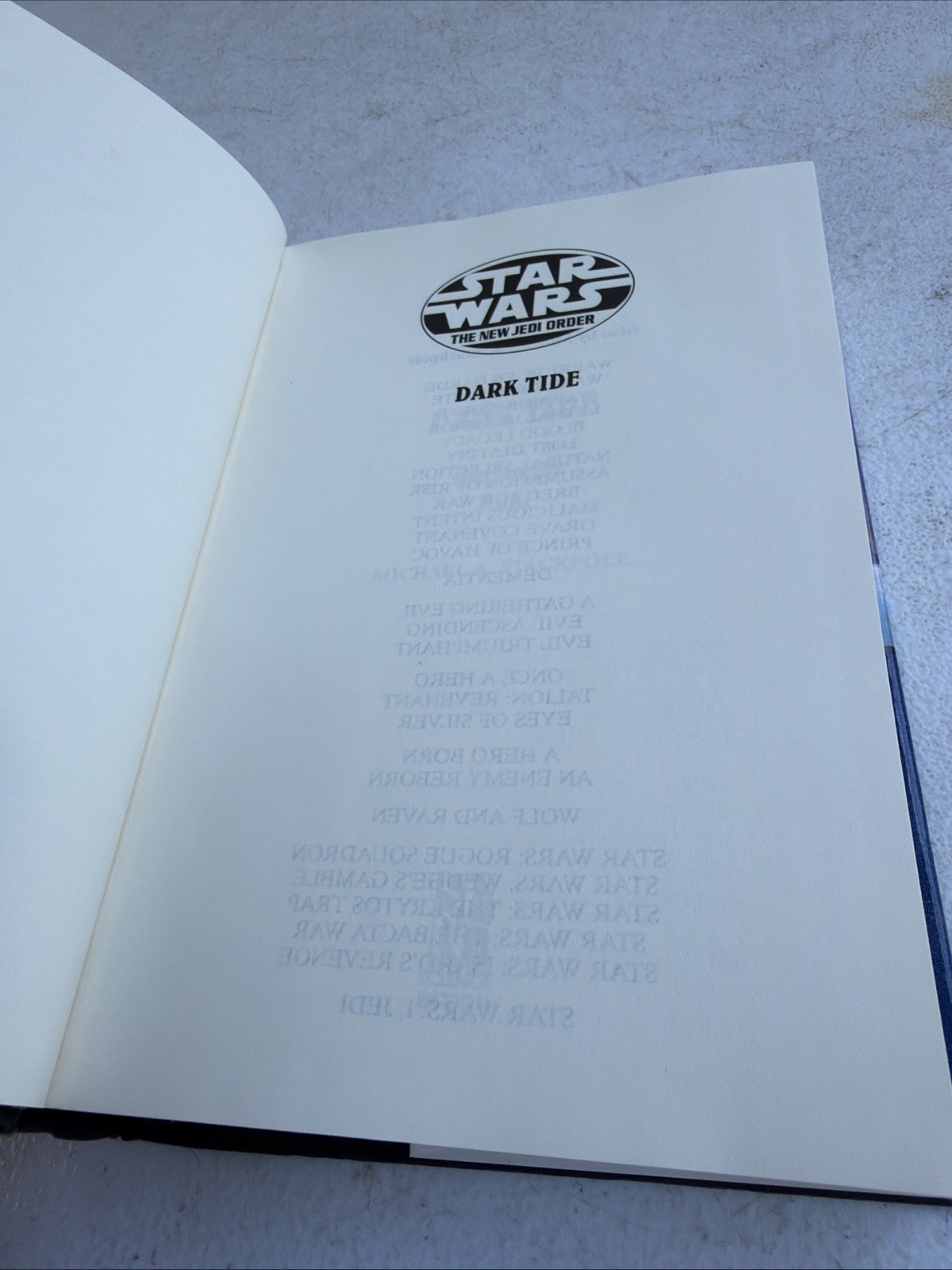Star Wars: The New Jedi Order: Dark Tide: Onslaught Ruin, Stackpole,Michael A.,