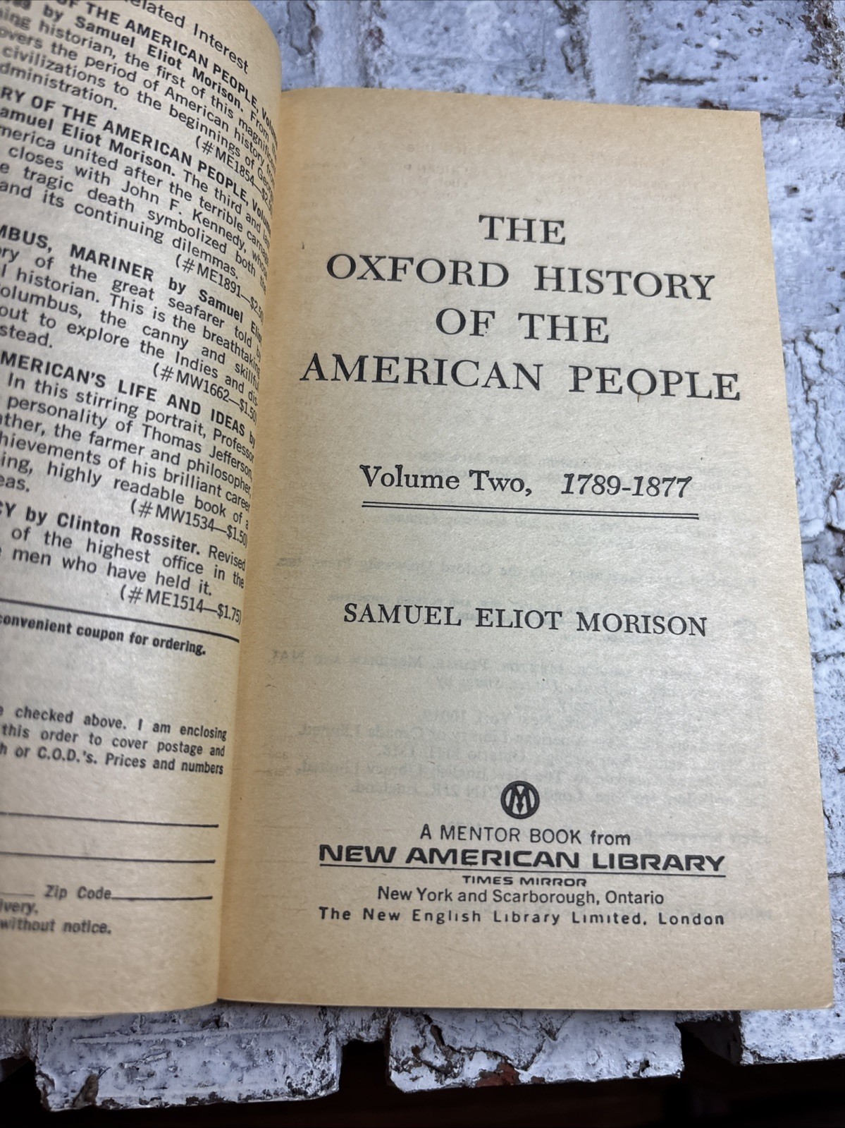 The Oxford History Of The American People Vol. 1, 2 & 3, Samuel Eliot Morison