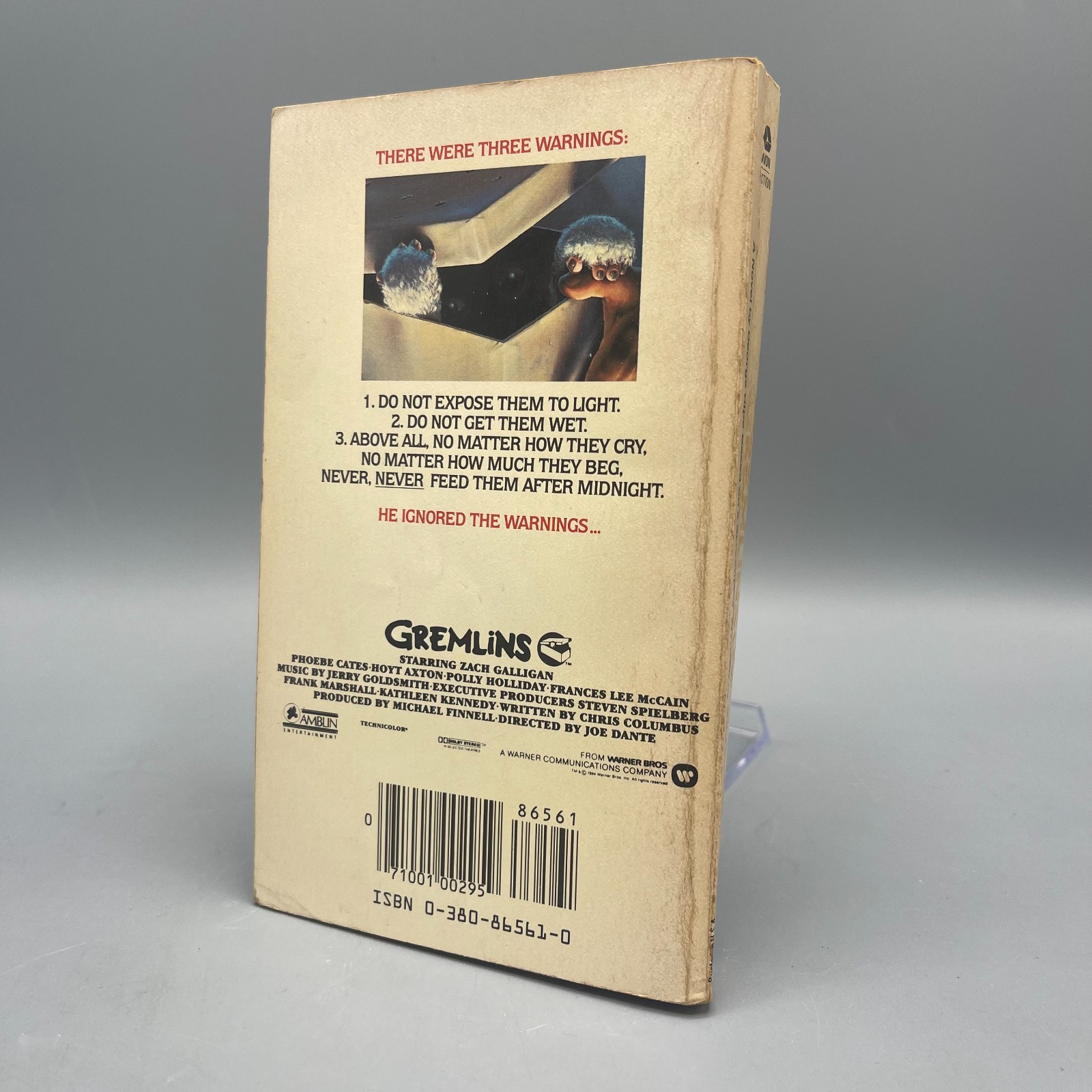 Gremlins by George Gipe (1984) Spielberg Movie Tie-in Vintage Paperback