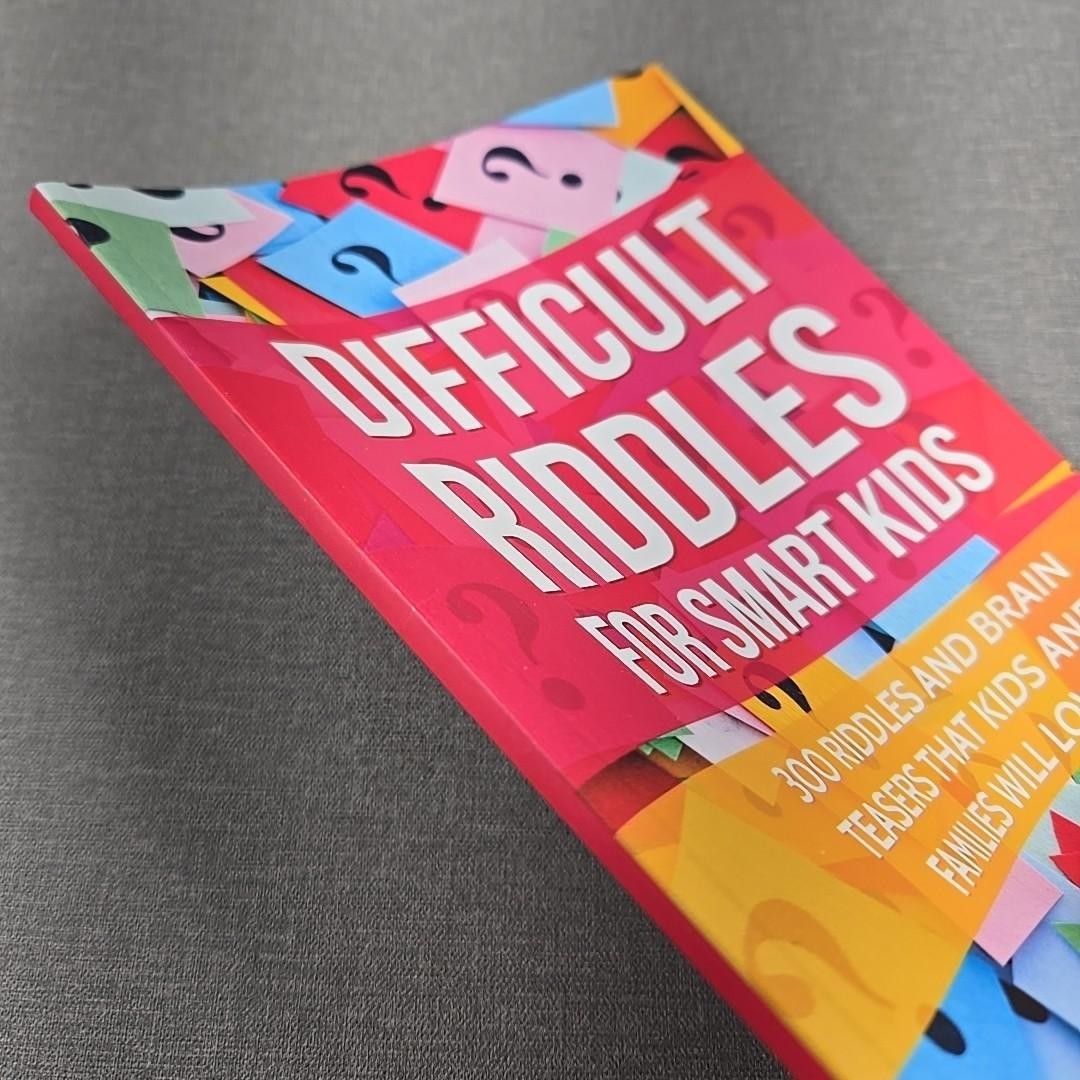 Difficult Riddles for Smart Kids by M Prefontaine ~ 2019 Trade Paperback