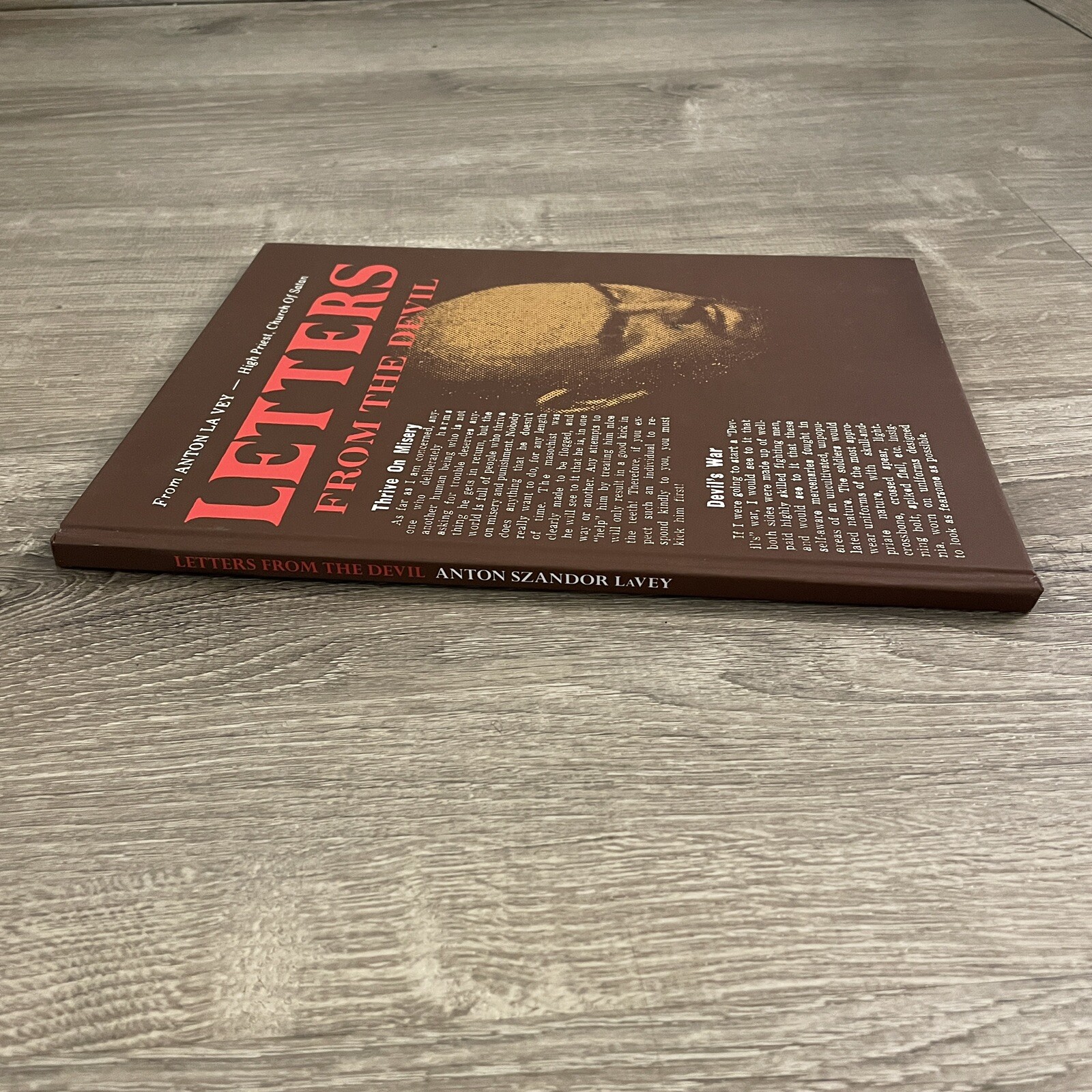 Letters from the Devil: Lost Writing of Anton Szandor Lavey HARDCOVER