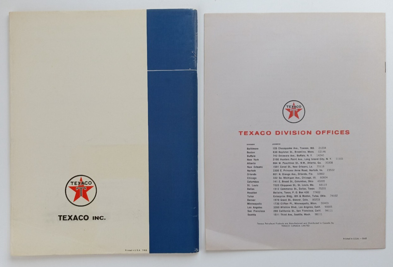 Operation and Care of Hydraulic Machinery + Texaco Oils by Texaco – 1965 PB