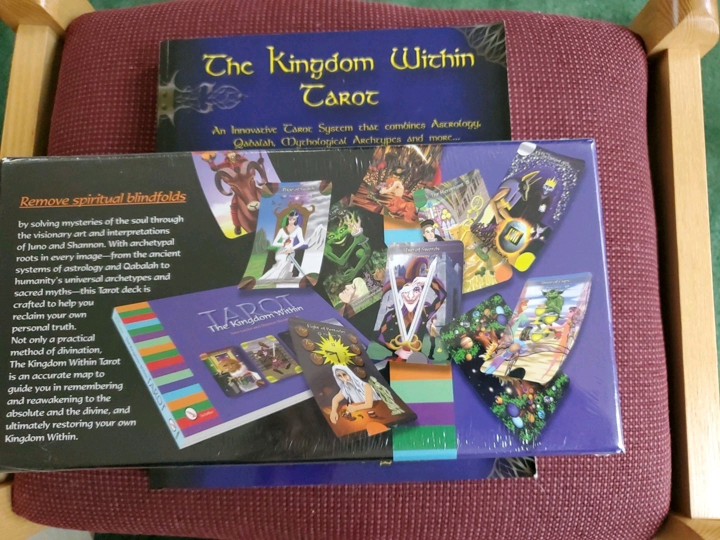 Alchemy of Tarot; Kingdom Within Tarot; extra 332-pg PB, Lot of 3 BN Juno Lucino