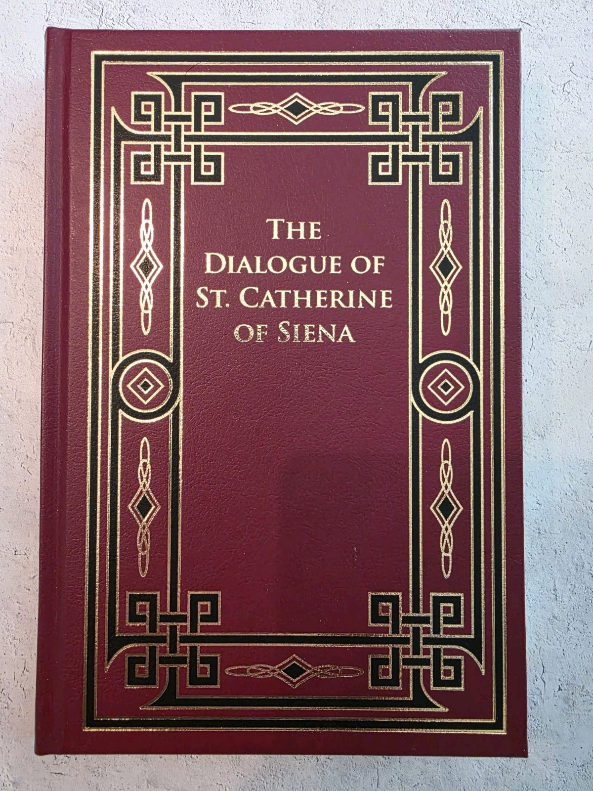 Hardback Dialogues of St Catherine of Siena Leatherbound Gold Embossing