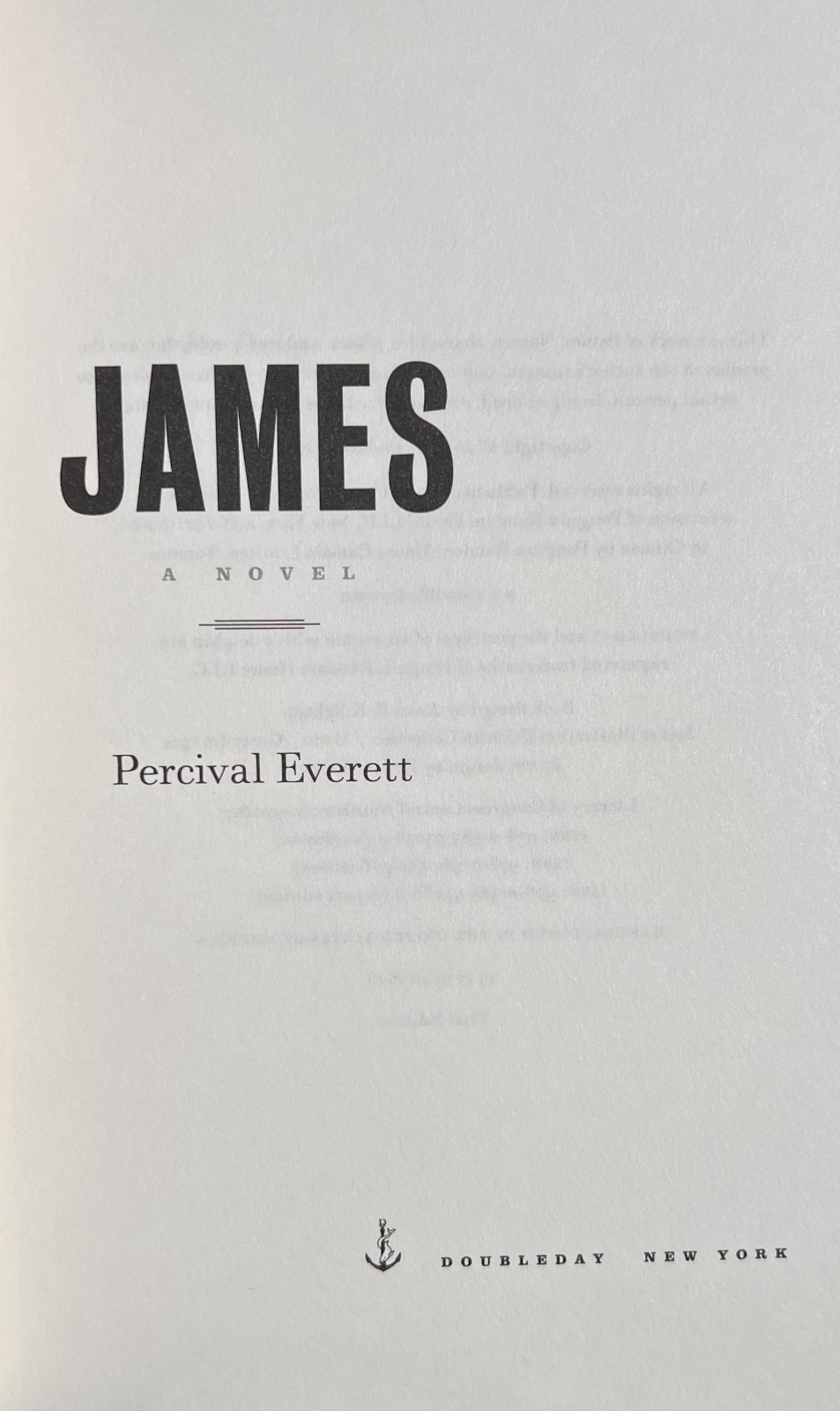 JAMES : A Novel by Percival Everett (2024, Hardcover) Later Printing