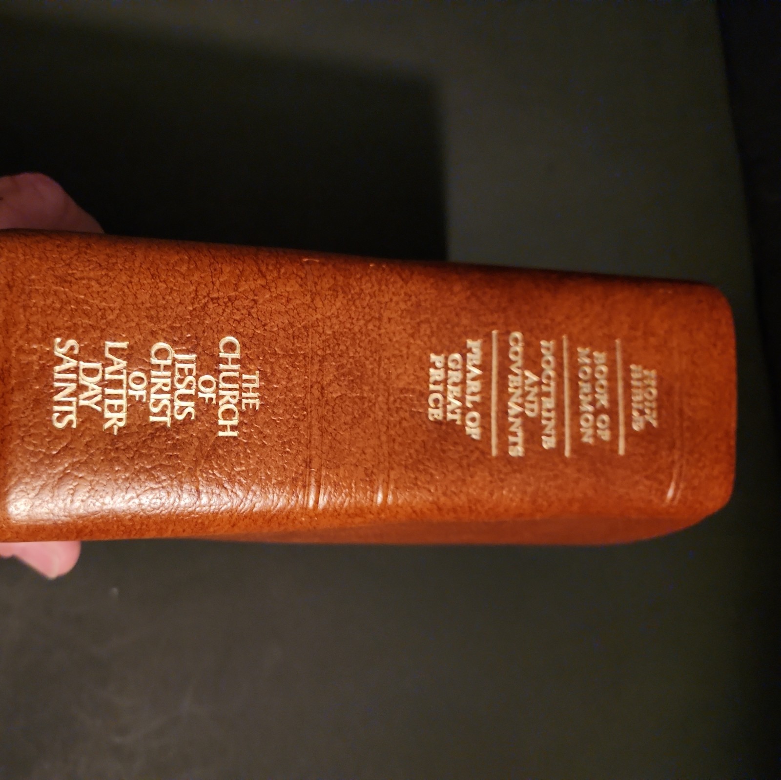 1981 quadruple Combination Indexed Brown Bendable Leather vg condition