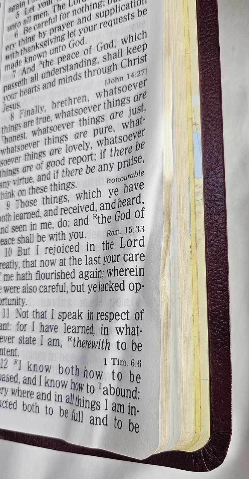 Holy Bible King James Version Giant Print Red Letter Edition 1990 w/ Maps