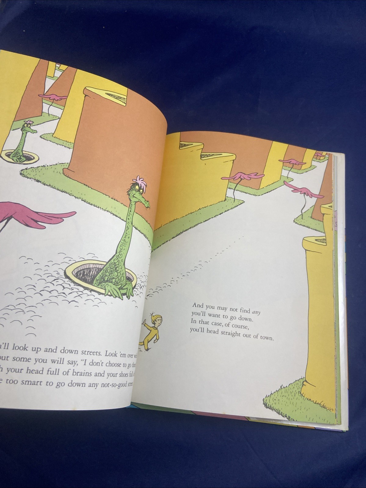 OH, THE PLACES YOU’LL GO! Dr. Seuss Suess 1990 HC/DJ 1st Edition 1st Printing!
