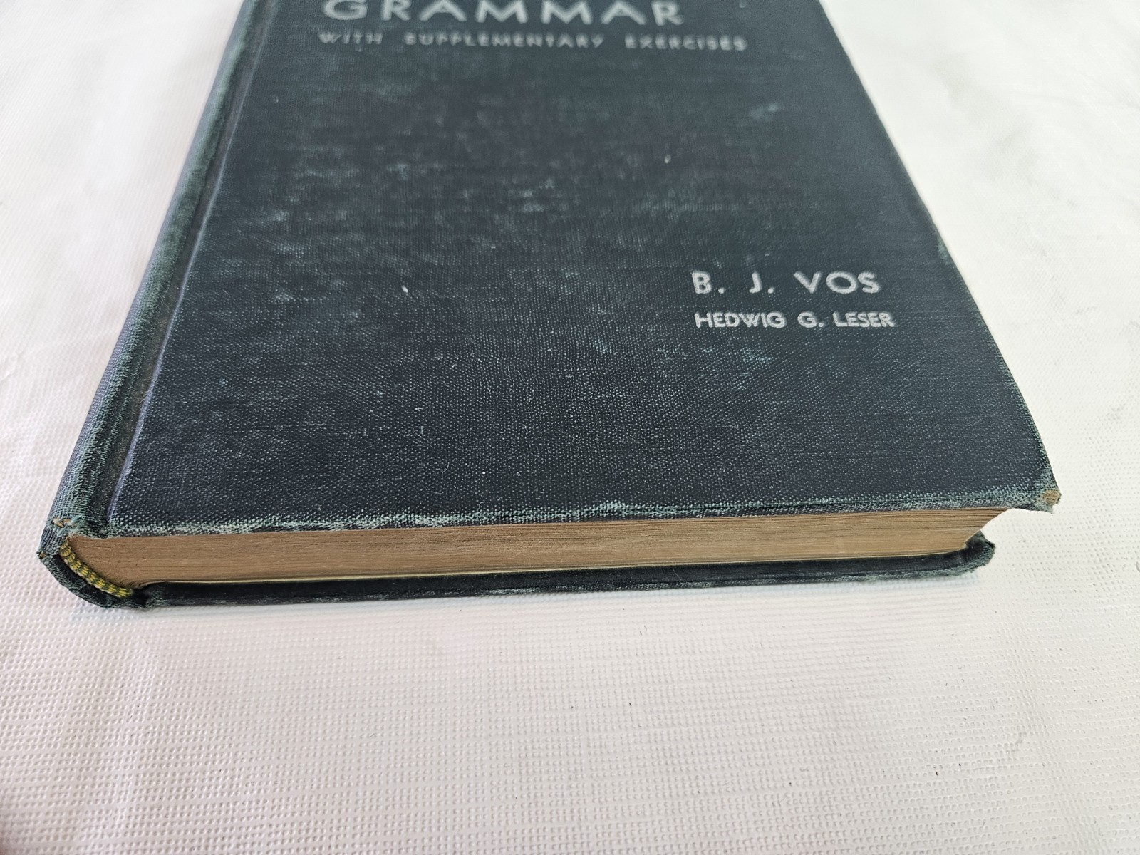 Concise German Grammar With Supplemenary Exercises BJ Voss 1944 Textbook HC