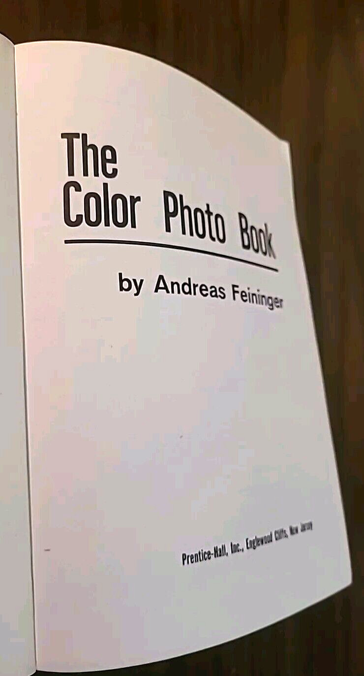 The Color Photo Book by Andreas Feininger (1969, Hardcover)VTG RARE