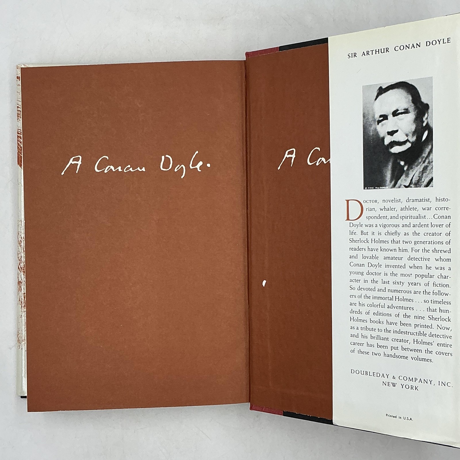 The Complete Sherlock Holmes Vol I-II Sir Arthur Conan Doyle HC Doubleday Brown