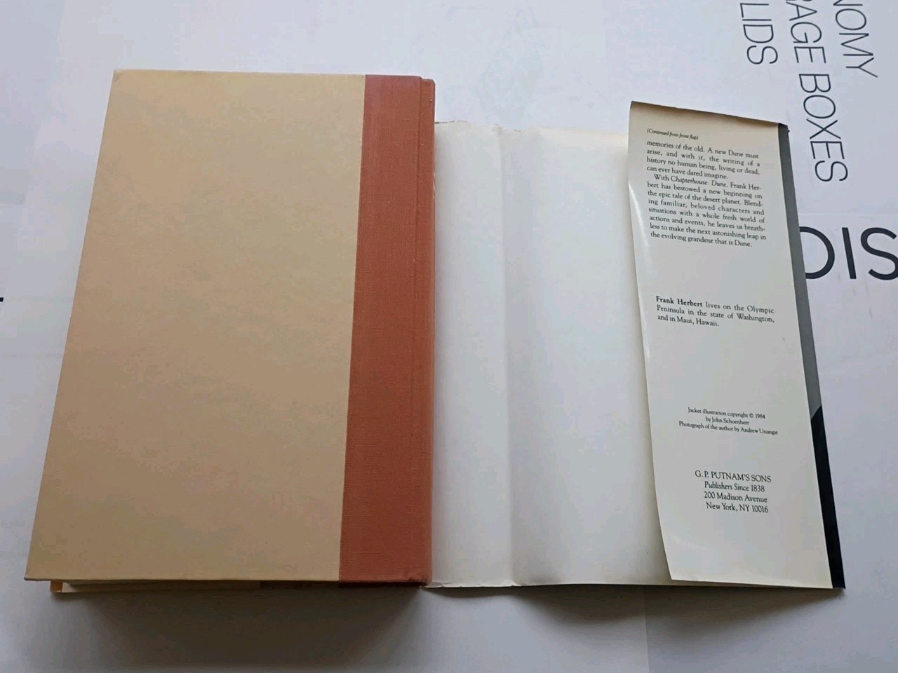 Chapterhouse Dune 1985 Frank Herbert Putnam HB – **1st Edition – 1st Printing**