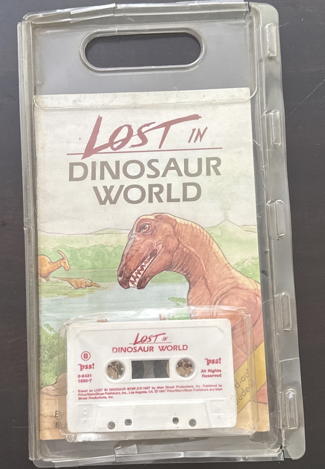 Lost In Dinosaur World Cassette Tape Pss! w/ Book Vintage 1980s George Williams