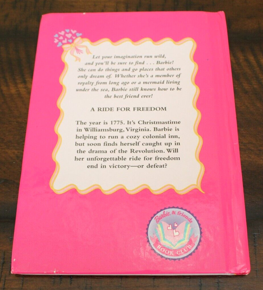 Barbie A RIDE FOR FREEDOM Vintage Hardcover Grolier Book 1999