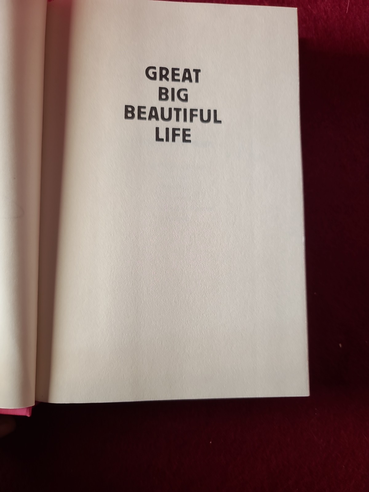 Great Big Beautiful Life Emily Henry Signed 1st Printing Hardcover B&N Ed