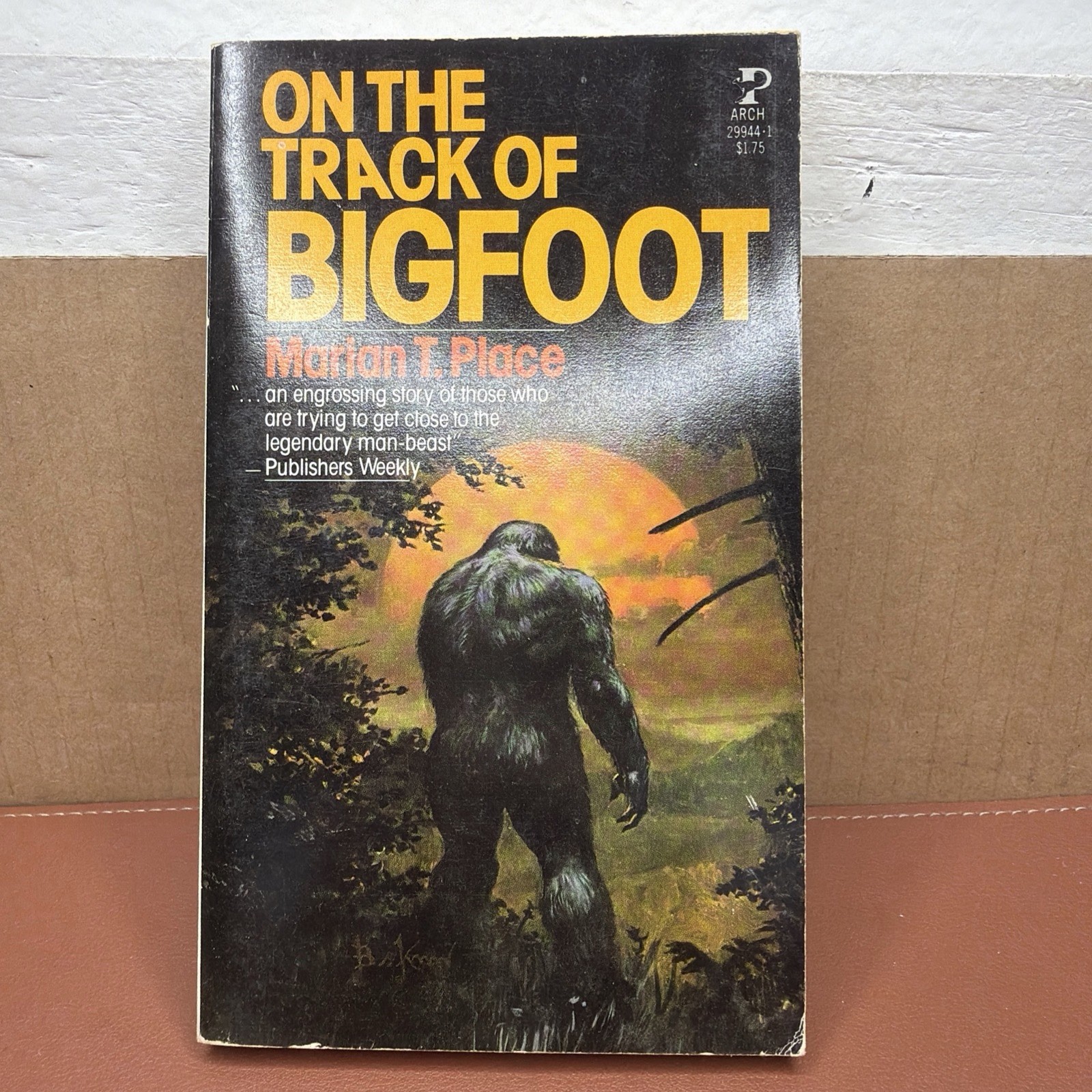 On the Track of Bigfoot by Marian T. Place Paperback 1979 Monsters Horror