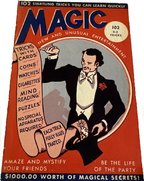 “VINTAGE” ROBBINS 1944 BOOK 102 E-Z TRICKS – SIZE 6 x 9 INCH – 20 PAGES