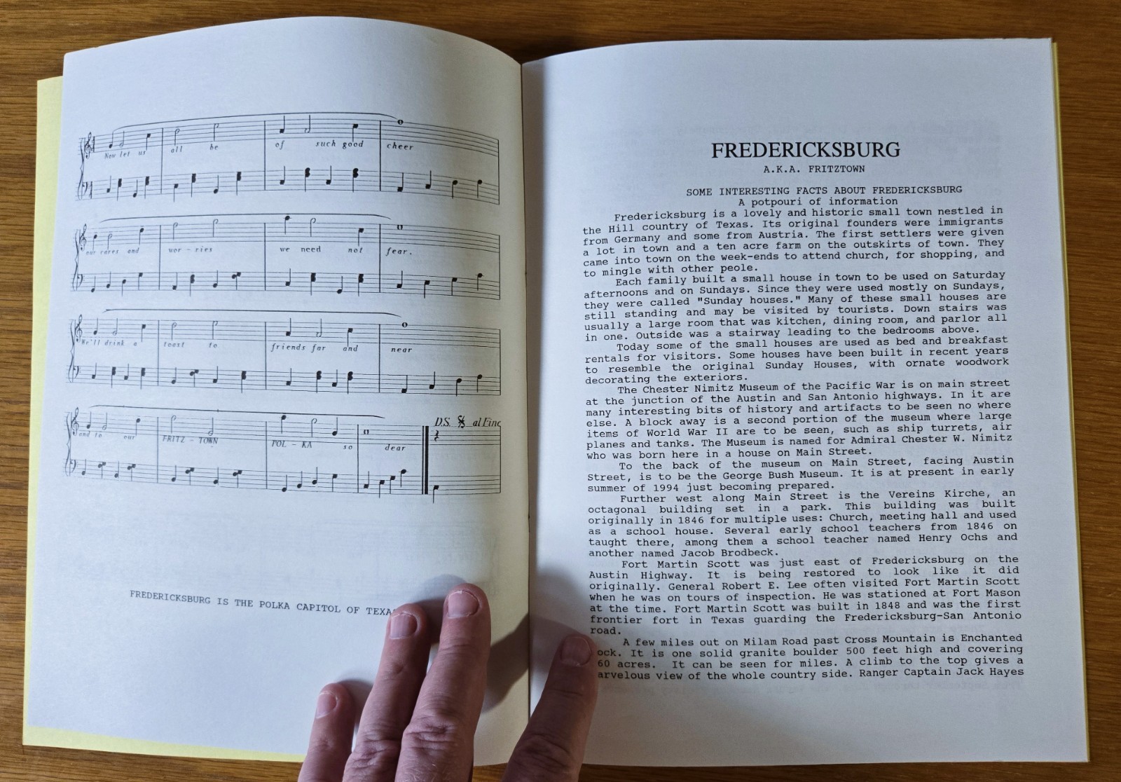 Fritztown by Ed Gibson – Fredericksburg, Texas – Local History Booklet – RARE