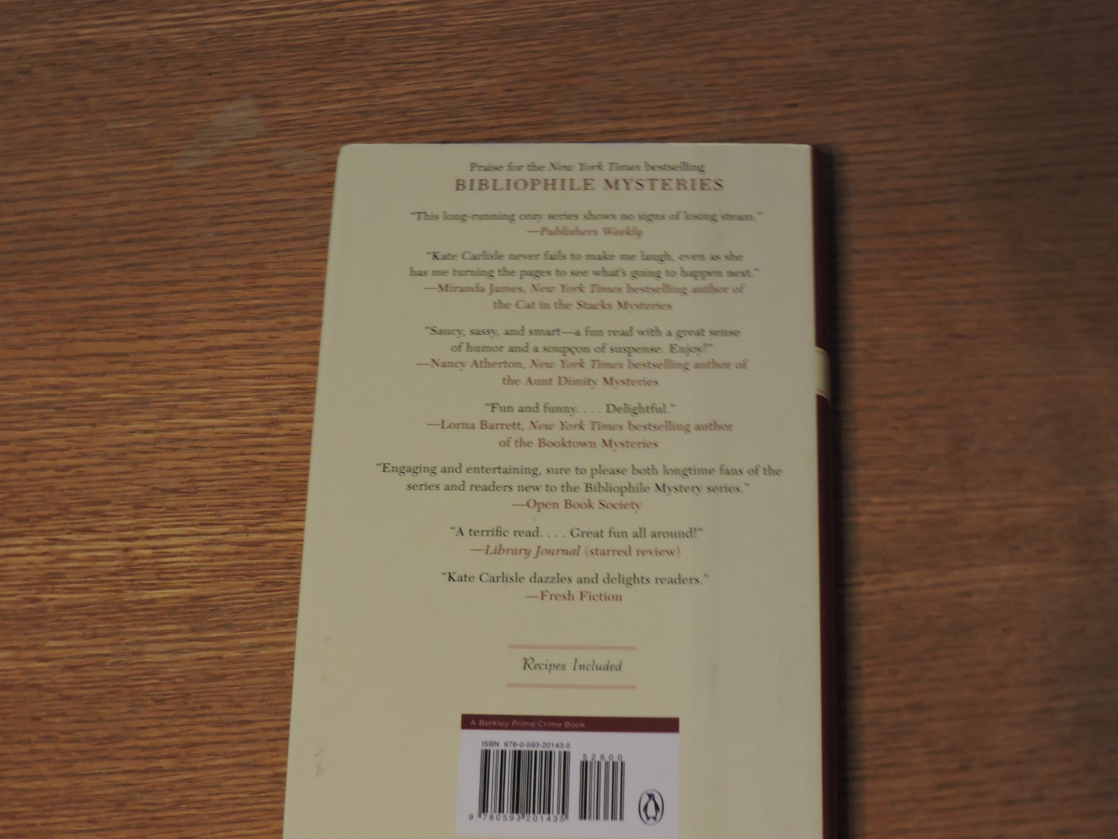 Little Black Book by Kate Carlisle A Bibliophile Mystery Hardcover 374 pages