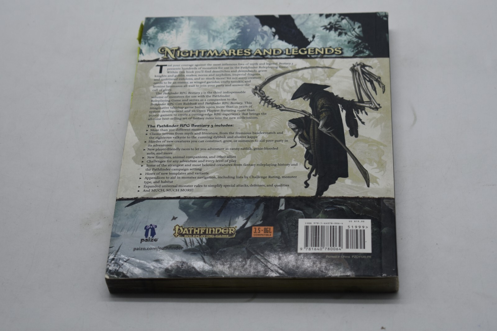 Paizo Staff Pathfinder Roleplaying Game: Bestiary 3 Pocket Edition (Paperback)
