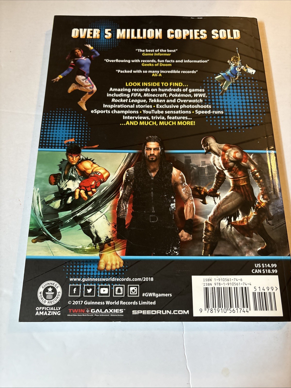 Game On! Guiness World Records Gamer’s Edition 4 Book Lot 2013 2014 2015 2018