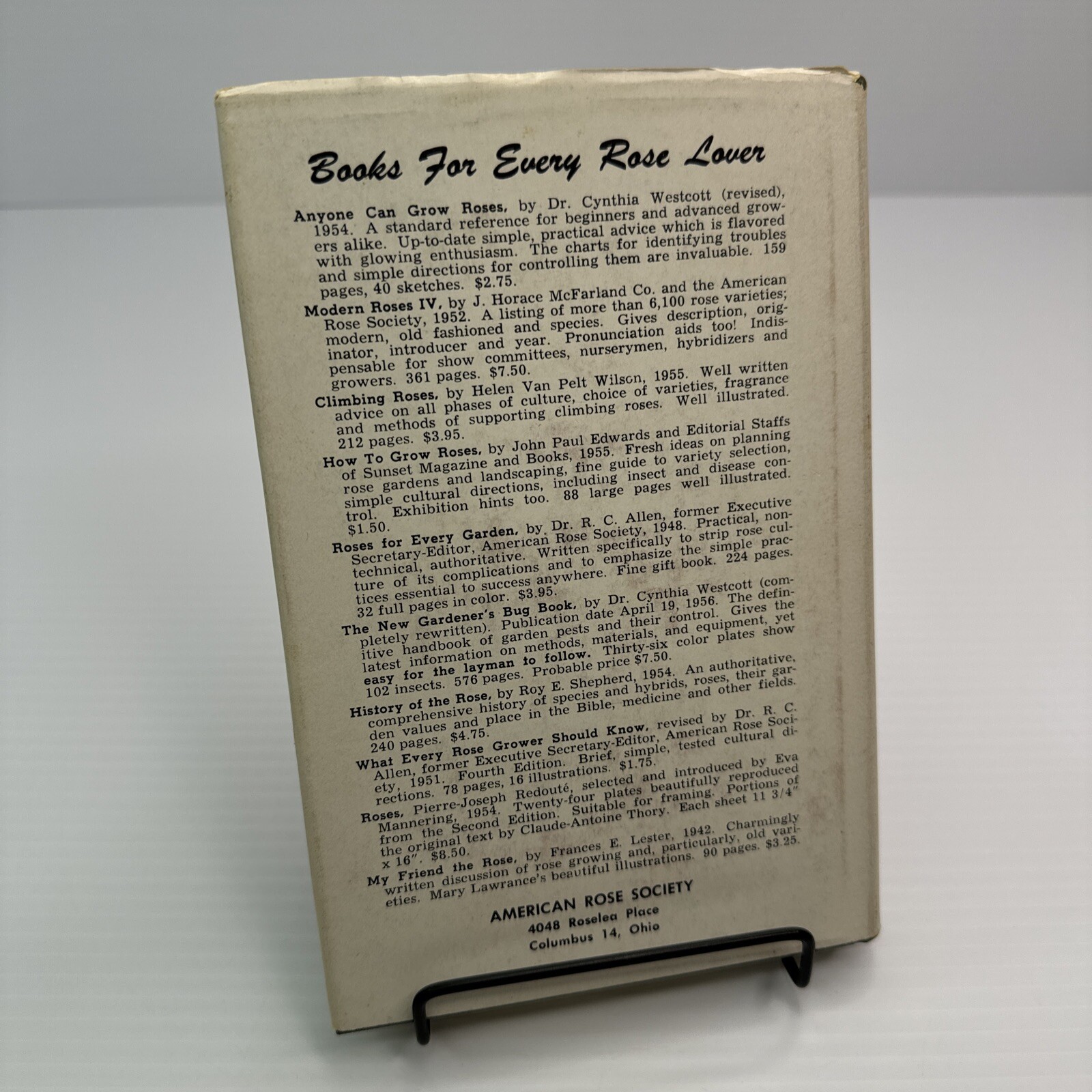 American Rose Annual 1956 Fred J Nisbet Beautiful Pictures Greenfield Printing