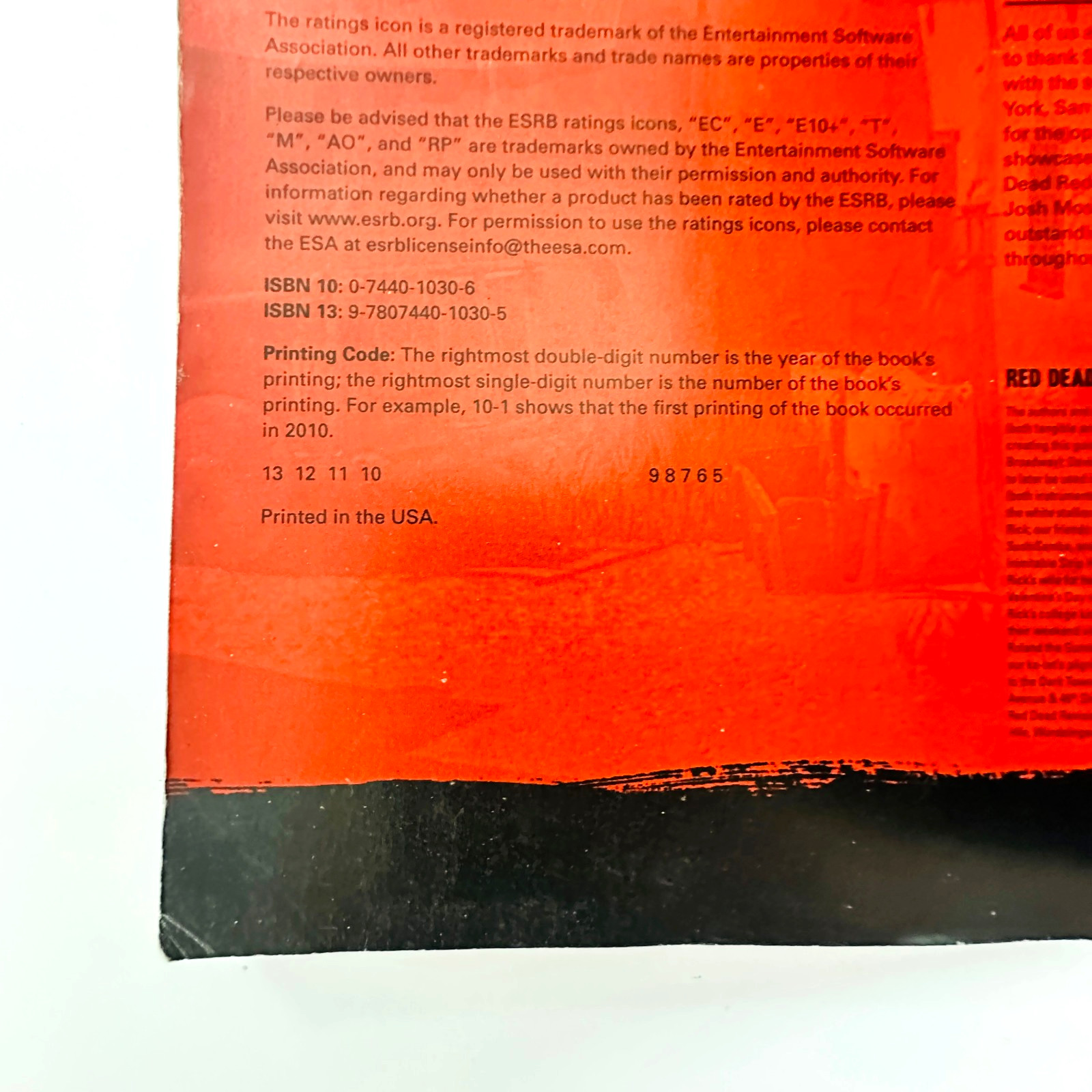 Red Dead Redemption BradyGames Signature Series Strategy Guide NO MAP/POSTER