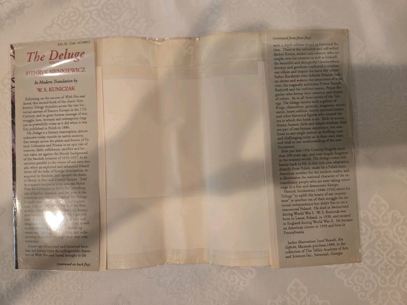 The Deluge 2 Volumes (The Trilogy Book 2) by Henryk Sienkiewicz – FIRST Edition