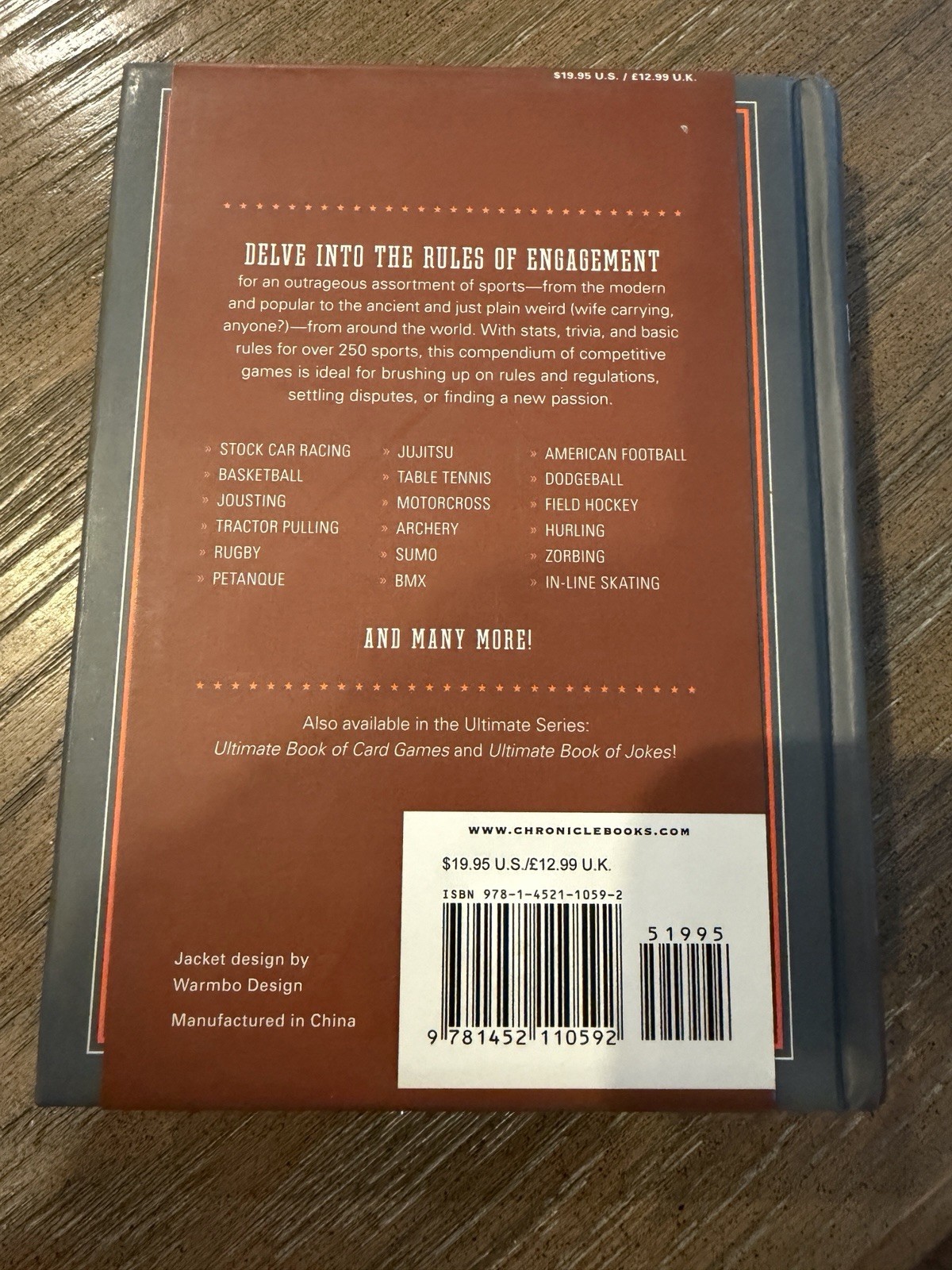 Ultimate Book of Sports Scott McNeely Hardcover Rules Stats Trivia 250 Sports