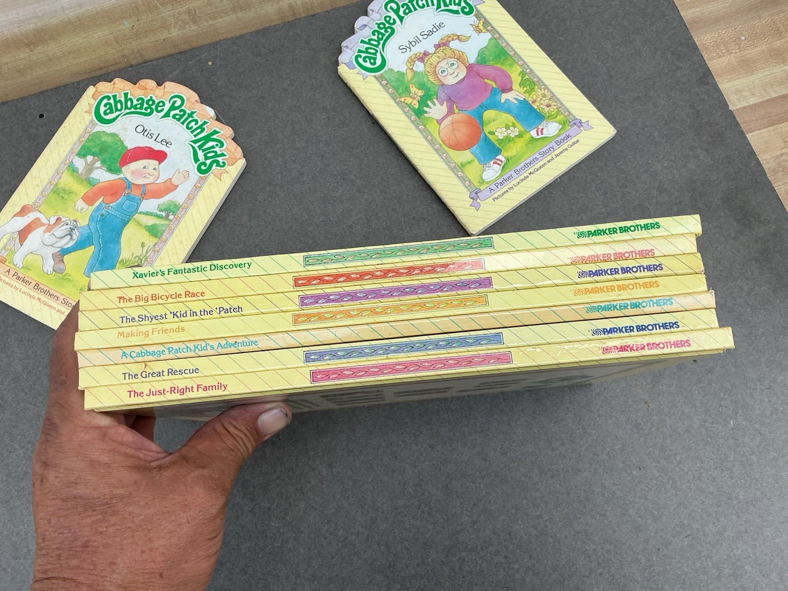 Vintage Cabbage Patch Kids Books Lot of 8 Hardcover Parker Brothers