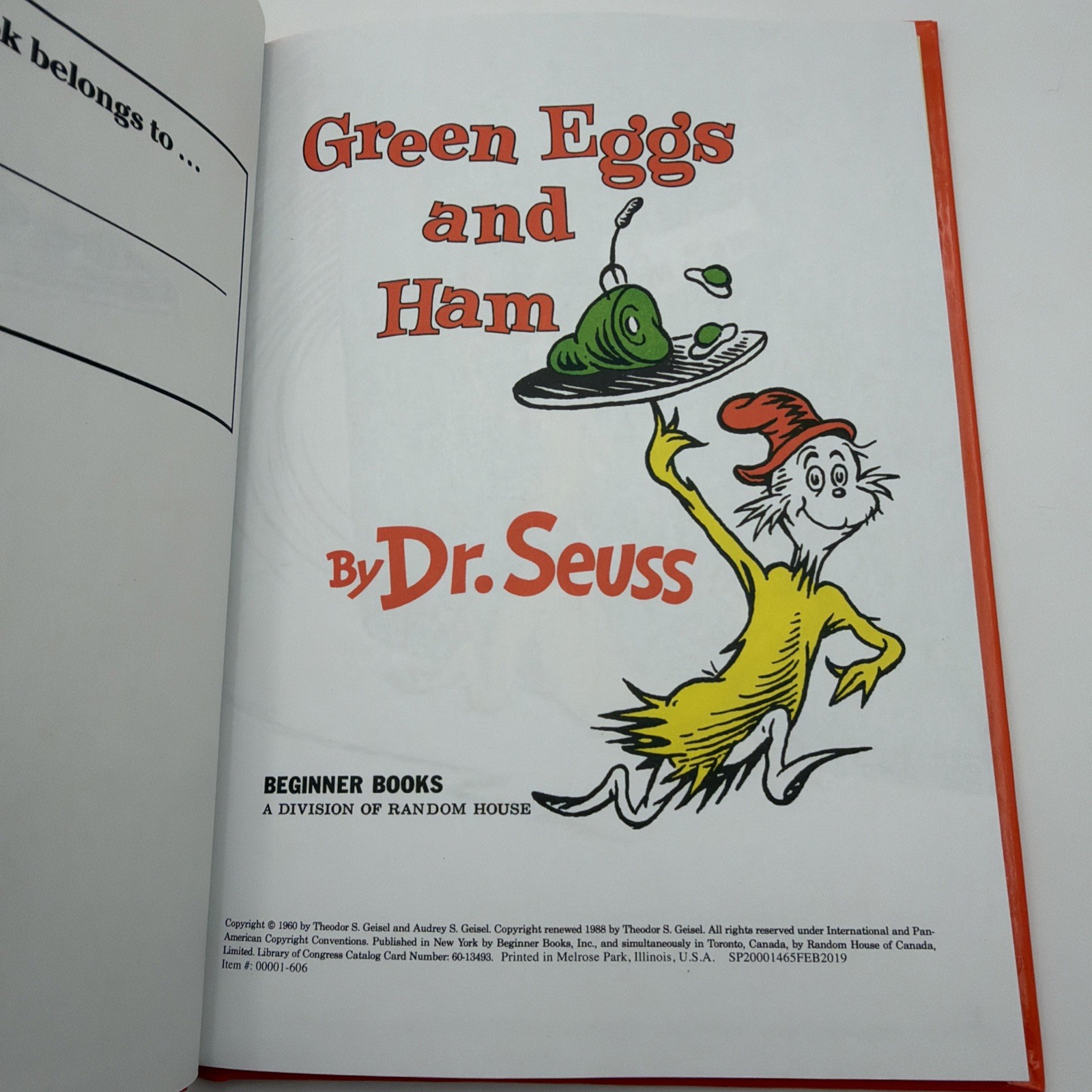 Green Eggs and Ham By Dr Seuss 1960 1st Edition – Excellent Condition