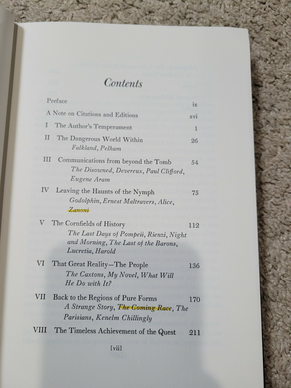 Edward Bulwer-Lytton The Fiction of New Regions Hardback Book 1976