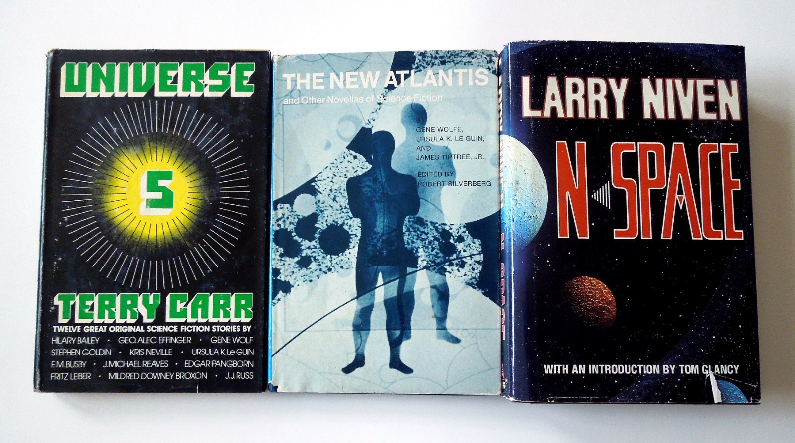 Lot of 34 Sci-fi/Fantasy Hardcover Books: Wolfe, Norton, Bradbury & others!