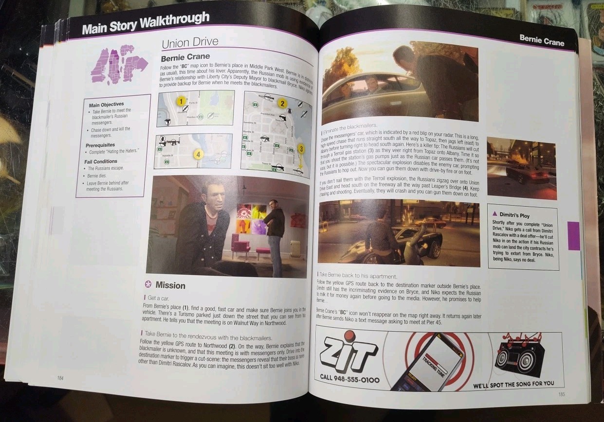 Grand Theft Auto IV 4 GTA IV Strategy Guide Brady Games Complete with Map